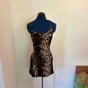 Women’s mini leopard dress